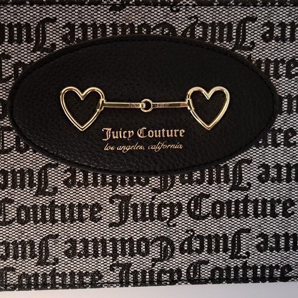 Juicy Couture Gothic Status Black Heart to Heart Wrislet Purse NWT. - Picture 3 of 5